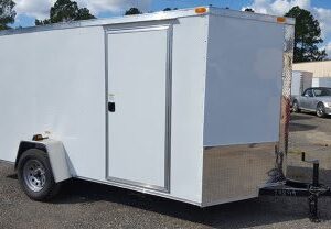 6×12 Single Axle Enclosed Trailer