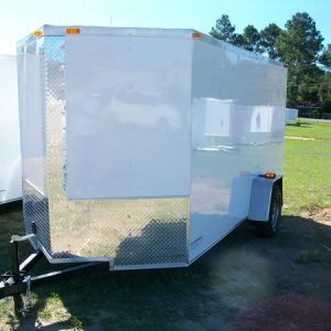 7x12 Single Axle Enclosed Trailer